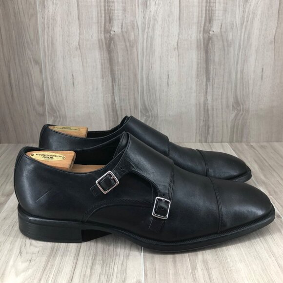 Johnston & Murphy Monk Strap Shoes Mens 12M Black Leather Buckle Dress Shoes main image 11